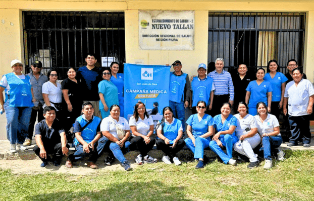 Más de 150 personas accedieron a atención gratuita durante campaña médica de Clínica San Juan de Dios en Nuevo Tallán