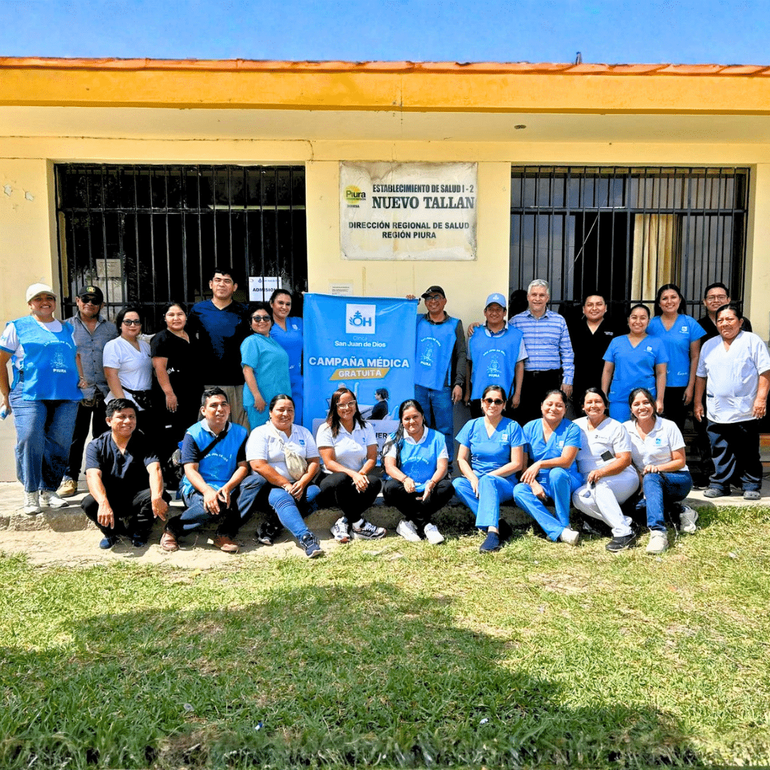 Más de 150 personas accedieron a atención gratuita durante campaña médica de Clínica San Juan de Dios en Nuevo Tallán